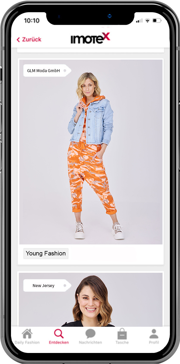 App Mockup 01 2022 Mitte Fashion App Imotex