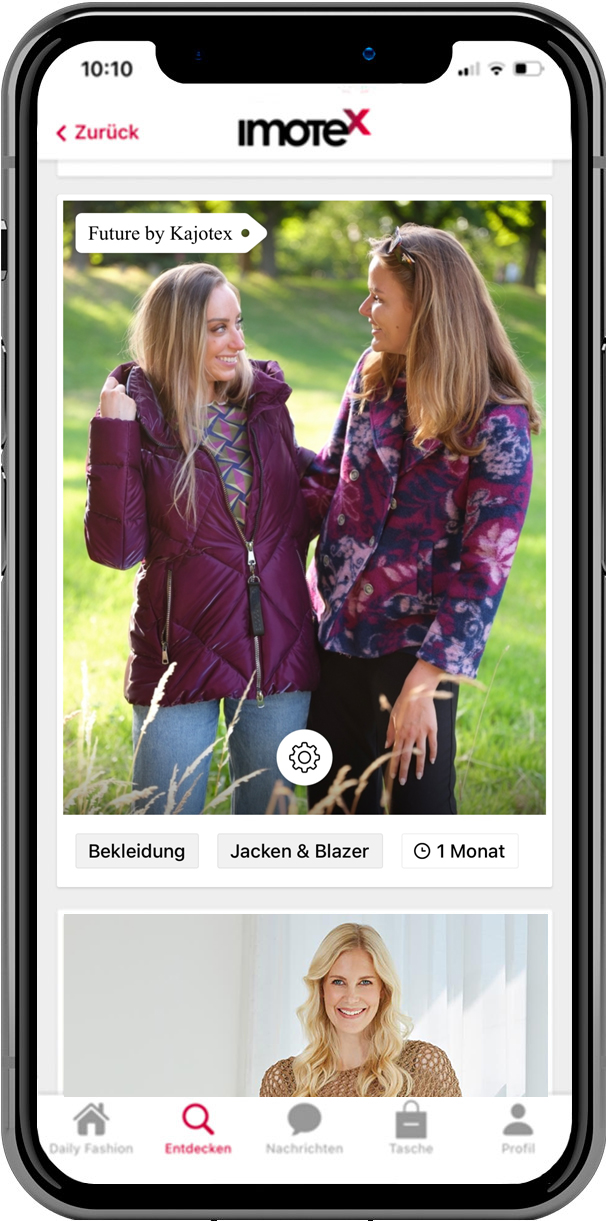 App Mockup 02 2023 Mitte Fashion App Imotex